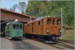 Ein kleiner Vorgeschmack auf das Mega Bernina Festival der Blonay Chamby Bahn: die Bernina Bahn Ge 4/4 81 (Ge 4/6 81) steht in Chaulin.