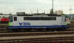 BLS Re4/4 II 503(91 85 4420 503-5 CH-BLS)abgestellt im Bhf Basel Bad. 01.06.2012(üaVinG)