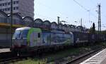 bls Cargo 475 433-9, REV/MMAL/04.12.24 mit GTS Containerzug Durchfahrt Koblenz Hbf.