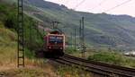 SBBC 482 022-1 mit KLV unterwegs Richtung Oberwesel. Bopparder Hamm 03.08.2024