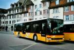 (106'632) - PostAuto Aargau - Nr. 11/AG 428'670 - Setra (ex P 25'640) am 18. April 2008 beim Bahnhof Brugg