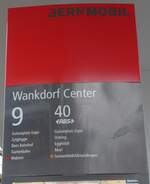 (186'536) - BERNMOBIL/RBS-Haltestellenschild - Bern, Wankdorf Center - am 19.