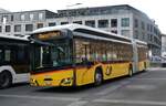 (282'387) - PostAuto Bern - BE 437'435/PID 12'284 - eSolaris am 14. November 2025 beim Bahnhof Interlaken Ost