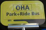 (174'431) - STI-Haltestellenschild - OHA Park+Ride Bus - am 1.