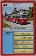 (263'956) - Quartett-Spielkarte mit SW Volvo/Hess B58 Nr.