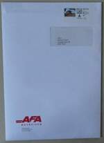 (281'884) - AFA-Briefumschlag vom 22. Oktober 2025 am 29. Oktober 2025 in Thun