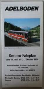 (286'447) - AFA-Sommer-Fahrplan vom 27.