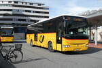 (281'710) - PostAuto Wallis - VS 407'397/PID 5722 - Irisbus am 21. Oktober 2025 beim Bahnhof Visp