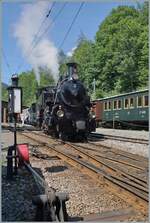 Die BFD HG 3/4 N� 3 ist mit ihrem Dampfzug in Chaulin angekommen und f�hrt unmittelbar danach zur Lokbehandlung. 

7. Juni 2026
