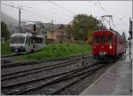 Bei gefhlten minus 30 erreicht der Bhe 2/4 von Les Pleiades Blonay, whrend der RhB ABe 4/4 N 35 vergeblich auf Reisende nach Ponteresian (bzw.