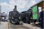 Es raucht es dampft - das  50 Jahre Blonay - Chamby; Mega Steam Festival  zeigt sich von der besten Seite! Während die SBB Brünigbahn Talbahn Dampflok G 3/4 208 der Ballenberg Dampfbahn in