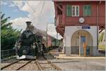 Die BDF HG 3/4 N° 3 der Blonay - Chamby Bahn ist mit ihrem Dampfzug in Chamby eingetroffen.

5. Aug. 2023