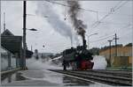 Manchmal braucht es ein  besonderes Wetter , damit sich die Faszination einer Dampflok so richtig entfalten kann: Die SEG G 2x 2/2 105 der Blonay Chamby Bahn rangiert in Blonay.

22. Juni 2024