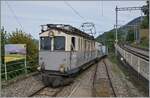 Les chemin de fer disparus - Die verschwundenen Bahnen (LLB 1915- 1967) Der Leuk Leukerbad Bahn Triebwagen mit der Anschrift ABDeh 2/4 N° 10 hat mit seinem Museumszug N° 1009 von Blonay kommend, Chamby erreicht und schiebt diesen nun nach Chaulin. 

13. September 2025