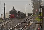 La DER de la Saison / Das Saison Ende der Blonay Chamby Bahn 2025 - Bei den feuchten Gleisen, ist für die Traktion der Dampfzüge die SEG G 2x 2/2 105 der Blonay Chamby Bahn sicher eine gute Wahl. Schon Stunden vor der Abfahrt wird die Lok für die Nachmittagszüge vorbereitet.
25. Oktober 2025 La DER de la Saison / Das Saison Ende der Blonay Chamby Bahn 2025 - Bei den feuchten Gleisen, ist für die Traktion der Dampfzüge die SEG G 2x 2/2 105 der Blonay Chamby Bahn sicher eine gute Wahl. Schon Stunden vor der Abfahrt wird die Lok für die Nachmittagszüge vorbereitet.
25. Oktober 2025
