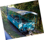 Der tpc BVB Sommerwagen By 881-9, ein vierachsiger Wagen mit einer Plattform, ist am 10 September 2023 bei Fontannaz-Seulaz abgestellt. Der Wagen wurde 1994 aus einem 1950 gebauten Wagen zum heutigen Sommerwagen umgebaut.

TECHNISCHE DATEN:
Spurweite: 1.000 mm
Typenbezeichnung: By
Eigengewicht: 8,3 t
Sitzplätze: 39 
Höchstgeschwindigkeit: 65 km/h (Adhäsion)
