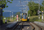 Birsigtalbahn.

BLT Tango Be 4/10 165 im elsässischen Leymen. Mai 2024.