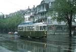 Be 4/4 130 der Berner Straenbahn fhrt im Mai 1980 in Richtung Ostring