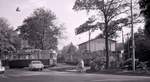 Die ehemalige Tramlinie 1 (Betriebseinstellung 11.Oktober 1965): Einfahrt des Wagens 172 in die Schlaufe der Endstation Güterbahnhof.