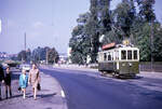 Berner Be 2/2 als Regelkurse am 28.September 1969: Wagen 49 beim Sandrain in Wabern.