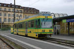 trans N/TN: Der Be 4/4 506 der Linie 215 in Neuchtel auf die Abfahrt nach Boudry wartend am 10.