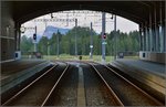 Blick aus dem Endbahnhof Le Brassus.