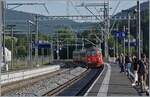 Der TRAVYS  Schülerzug erreicht den  neuen  Bahnhof von Le Day, dem gegenüber seinem Vorgänger jeder Anschein Ambiente abhandengekommen ist.
Der  Schülerzug  ist eigentlich gar kein richtiger  Schülerzug  fährt er doch auf der Hinfahrt im  Grundtakt und bei der Rückfahrt ab Le Brassus als  normaler  Zusatzzug, (von Mo - Fr) auch in den Ferien. 

16. Juni 2022