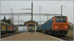 Relativ kurz zeit nur stand der  Gterzugsteuerwagen  720 902-6 (mit der schiebendnen Re 4/4 11320  Interregiocargo ) im Einsatz.