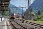 Der SOB Traverso RABe 52 109/209 erreicht als IR 61  Treno Gottardo  von Locarno nach Zürich den Bahnhof von Faido.

4. September 2023