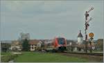 DB 641 012 als RB von Schaffhausen nach Erzingen beim Einfahrsignal  F  in Neunkirch am 8.