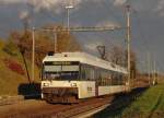 RABe 526 680-4 als R 25863 von Konstanz nach Weinfelden am 06.12.2013 bei der Einfahrt in die Station Kehlhof.