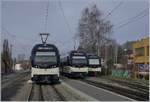 Die CEV MVR SURF ABeh 2/6 7505, 7504 und 7501 in Blonay.