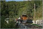 Jubilum: 50 Jahre Blonay - Chamby Museumsbahn und fr mich einer der schnsten Momente, der Besuch des RhB Bernina Krokodils Ge 4/4 182.