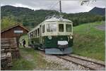  Il était une fois... les années 40 / Es war einmal: die 40er Jahre  - Eine Reise in die Vergangenheit, mit dem damals neuen GFM Ce 4/4 131 (Baujahr 1943) und einer äussert interessanten  Rundreise : Chaulin - Cornaux - Chamby - Chaulin. Das Bild zeigt den Ce 4/4 131 von GFM Historique beim Wenden in Cornaux. 10. September 2022