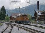 50 Jahre Blonay Chamby - Bündnertag im Saaneland: das RhB Bernina Krokodil Ge 4/4 182 in Gstaad.