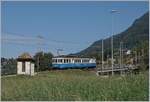 Der ABDe 8/8 4004 Fribourg in Châtelard VD.