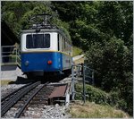 Der Bhe 2/4 207 bei Halt in Haut de Caux  Vers che Claudse .