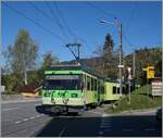 Der TPC BVB Beh 4/8 verlässt auf seiner Fahrt von Bex nach Villars s/O den Bahnhof La Barboleuse.

11. Okt. 2021