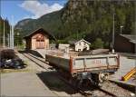 Gterwagen EK 154 im Bahnhof Le Chtelard.