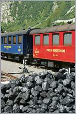 Dampfbahn Furka Bergstrecke Ambiente in Gletsch.