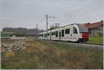 Die letzten Tage des  alten  Bahnhofs von Châtel St-Denis: der TPF ABe 2/4 - B - Be 2/6 103 verlässt Châtel St-Denis, im Hintergrund ist der neue Bahnhof zu sehen.