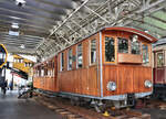 Die Jungfraubahn Rowan-Komposition 1, wie sie heute im Verkehrshaus Luzern steht.