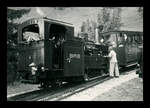 Die Originallokomotiven von 1891/92 der Brienz Rothorn Bahn: Lok 4 auf der Planalp, 21.Juli 1961 