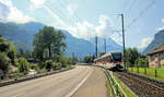 Zentralbahn, Strecke Luzern - Engelberg: Im Lokalverkehr Luzern - Wolfenschiessen werden dreiteilige Triebzüge (Serie 130, 160 oder 161) eingesetzt.