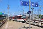 Zentralbahn, Strecke Luzern - Engelberg: Früher begann und endete die Stansstad-Engelbergbahn in Stansstad, wohin man in der Regel mit dem Schiff gelangte.