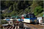 Der SSIF Treno Panoramico 61 erreicht von Domodossola kommend Verdasio.