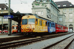 TB/AB: Zusammentreffen von Zügen der TB und der AB beim Endhalt St.