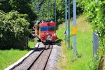 Appenzellerbahnen - Beginn der Zahnstangenrampe in Altstätten Stadt.