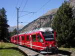 Zwischen den Bahnhöfen Surovas und Morteratsch ist R 1637 von St.