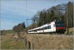 Die TPF und die SBB teilen sich die RE Bulle - Fribourg, hier ist ein NPZ nach Fribourg unterwegs.